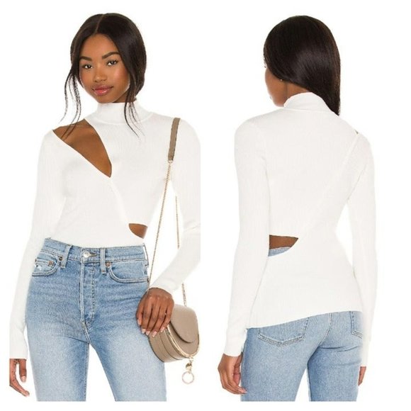 REVOLVE Sweaters - Michael Costello x REVOLVE Soraya Sweater - Ivory